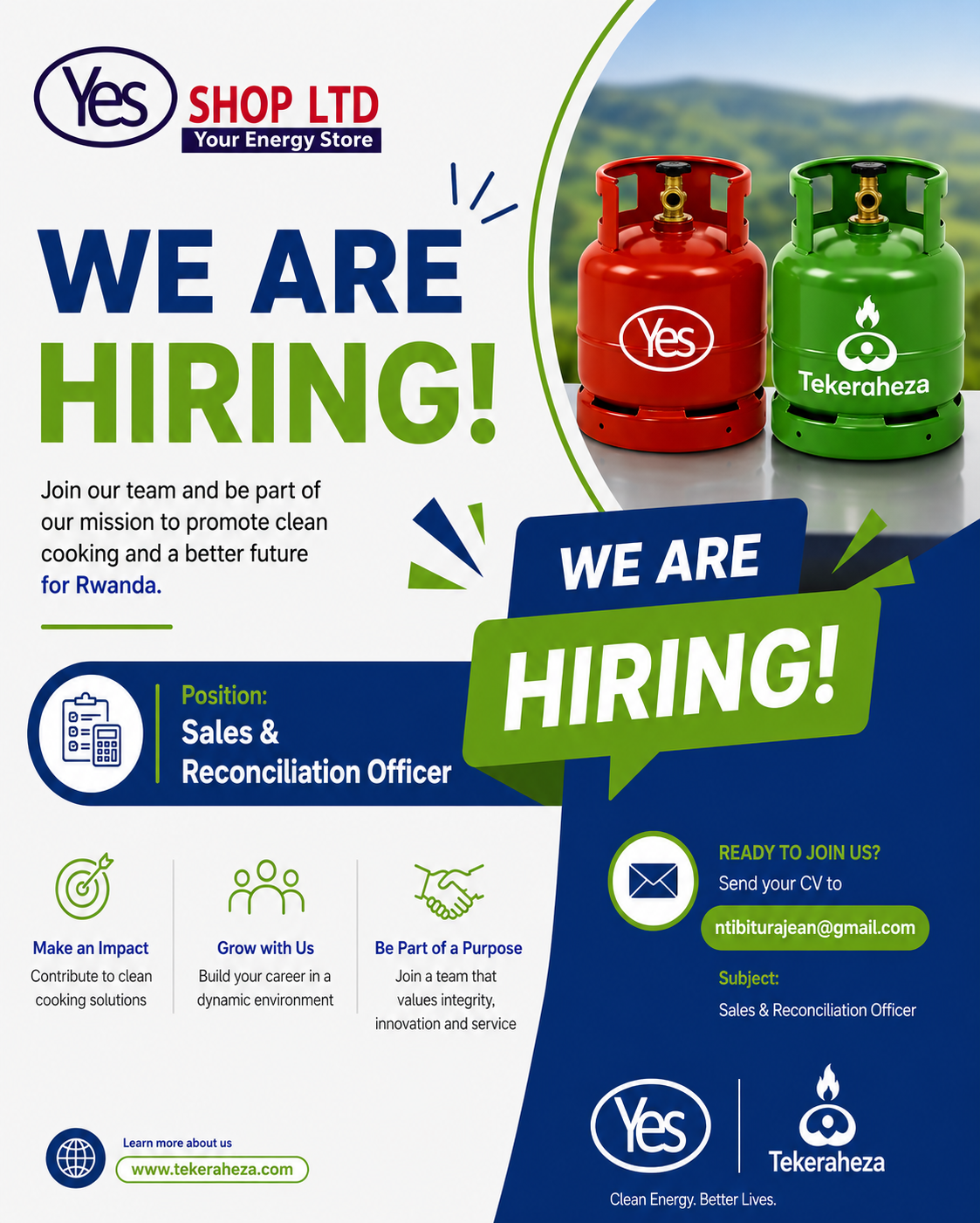 Job Opportunity: Sales & Reconciliation Officer